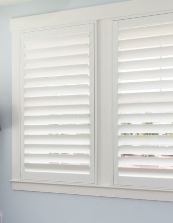 Polywood shutters with hidden tilt rods in Atlanta